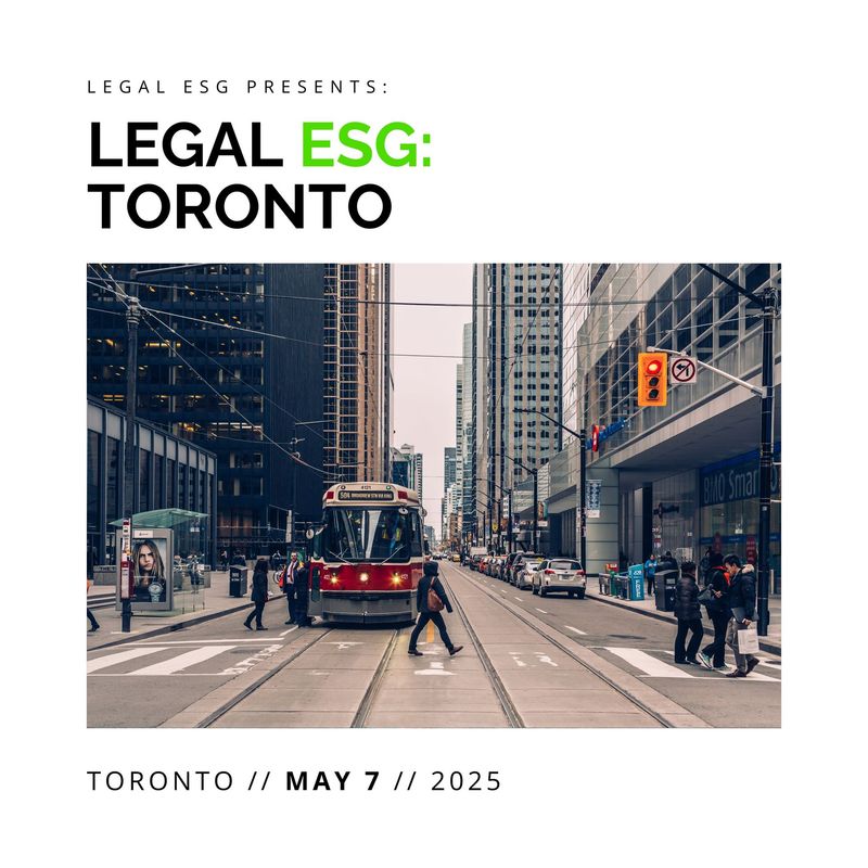 Legal ESG: Toronto