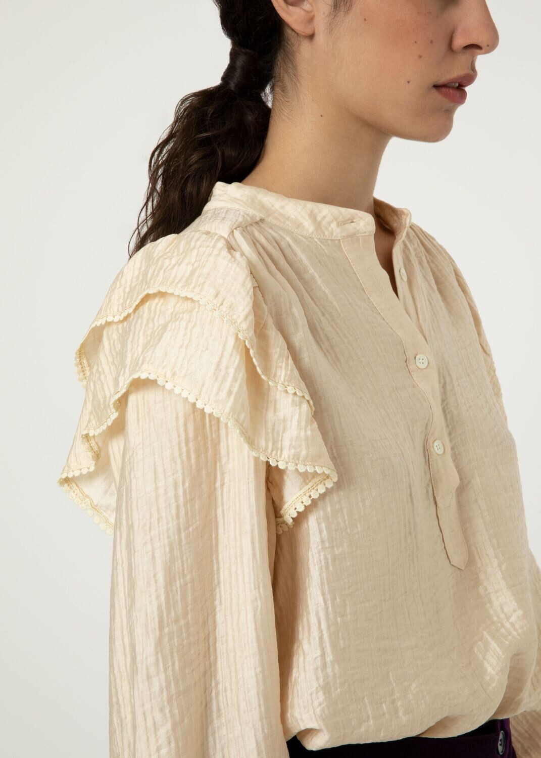 FRNCH - Charme Blouse in Creme