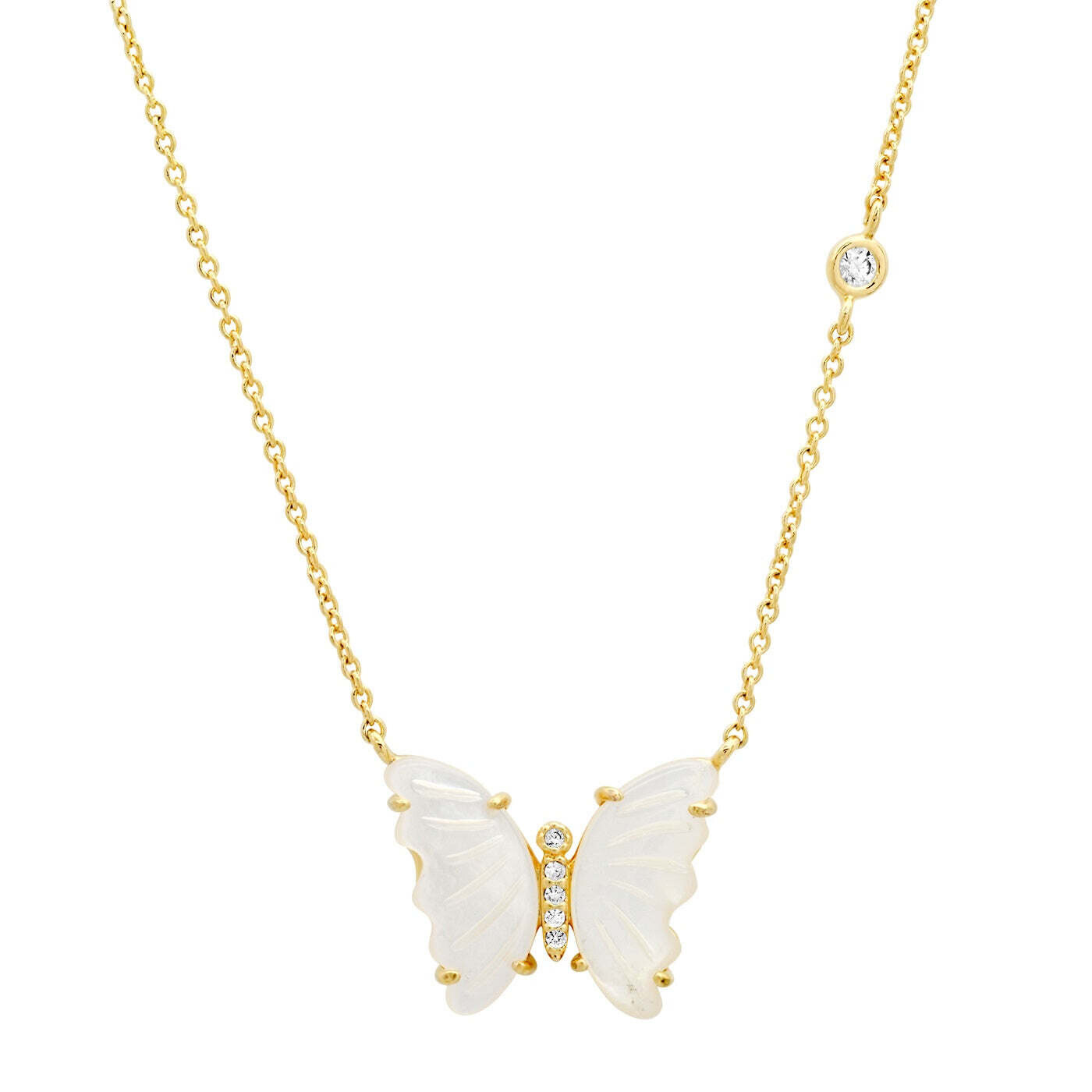 TAI - Mother of Pearl Butterfly Necklace