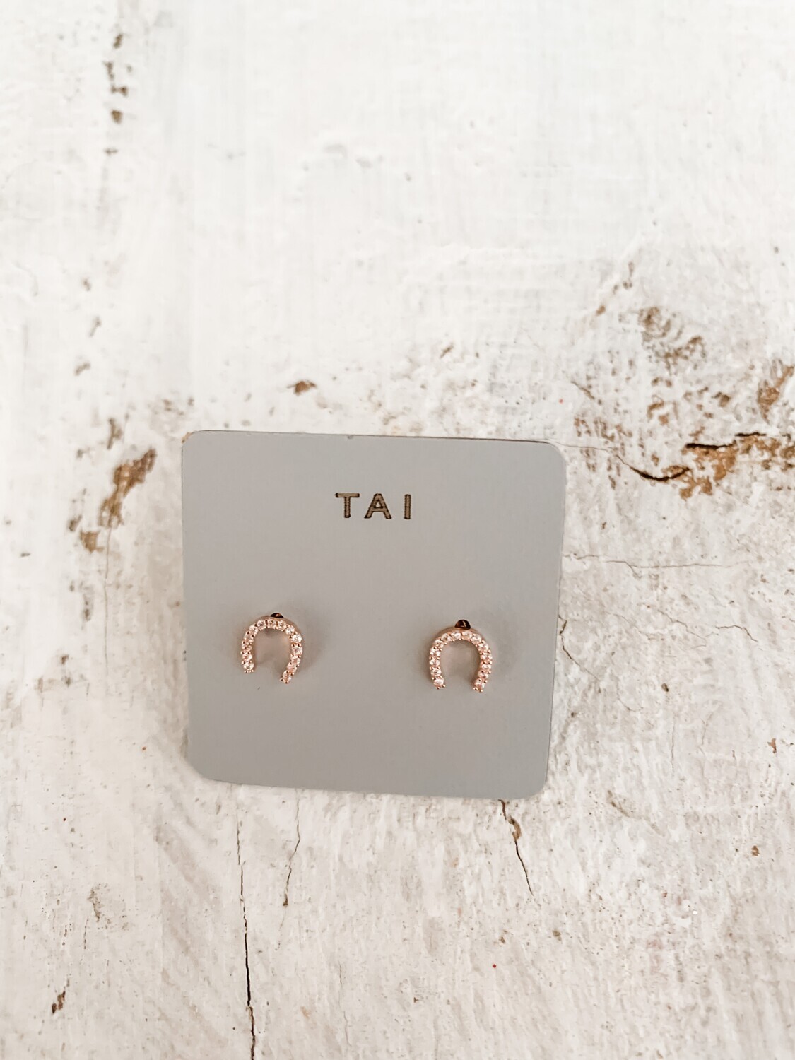 TAI - Mini Horseshoe Stud Earrings