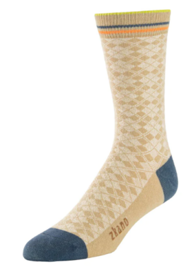 Zkano - Men's Argyle Textured Sock