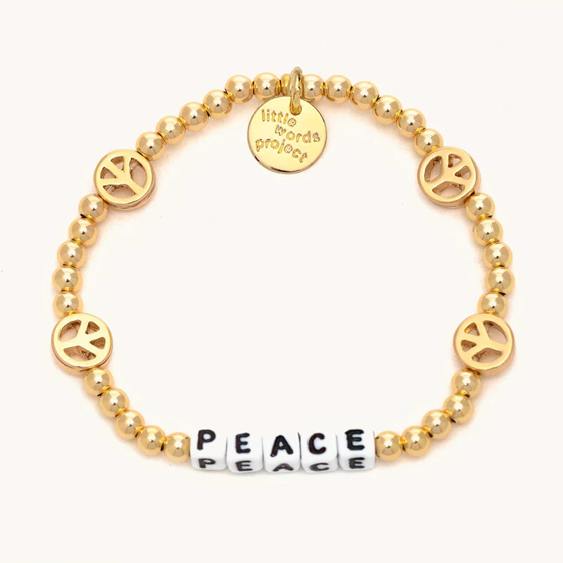 Little Words Project - Gold Beaded Bracelets