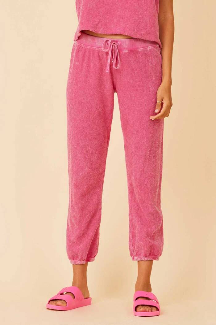 LA Made - Classic Slim Jogger Pink Terry