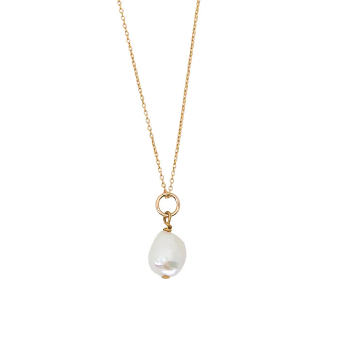 Becket + Quill - Pearl Pendant Necklace