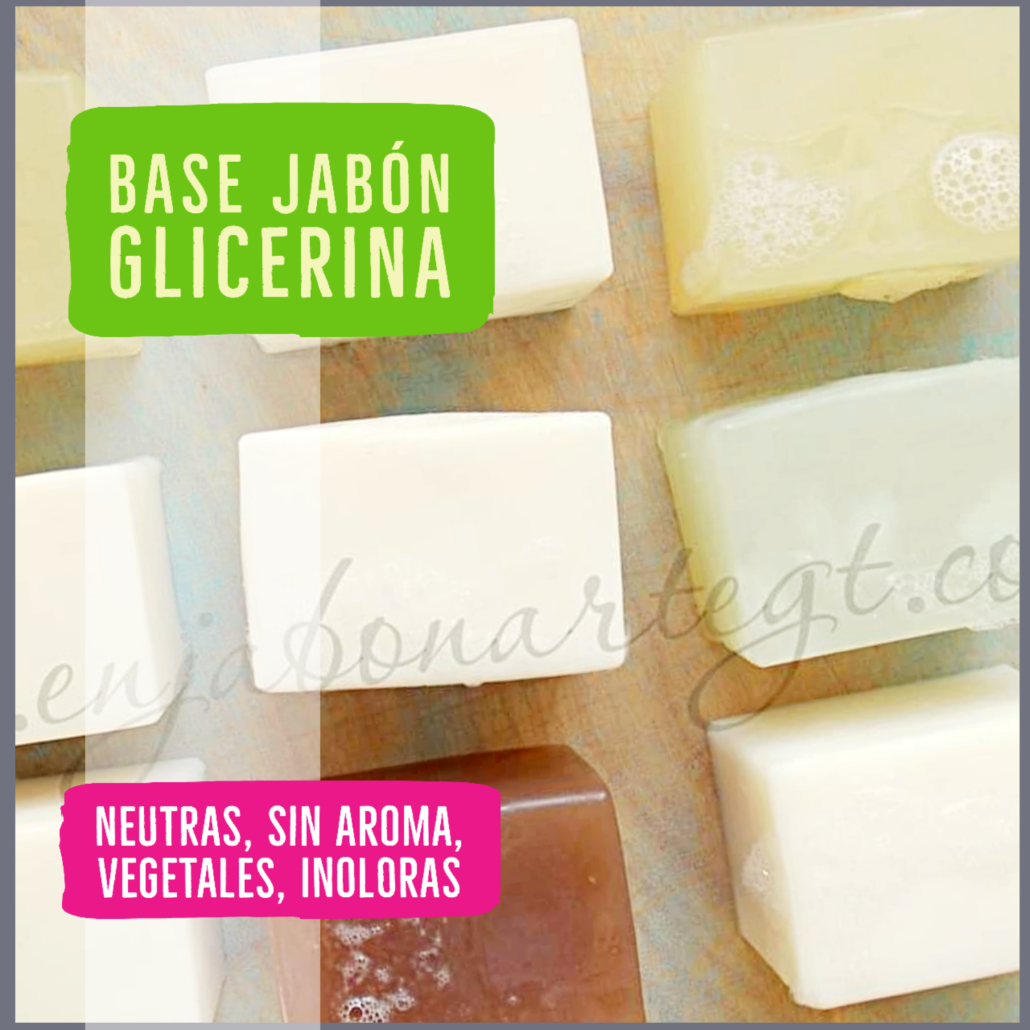 Caja Base de Jabon de Glicerina CRISTAL
