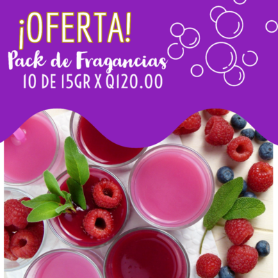 ¡Oferta! PACK Fragancias 15ml - 10 Fragancias