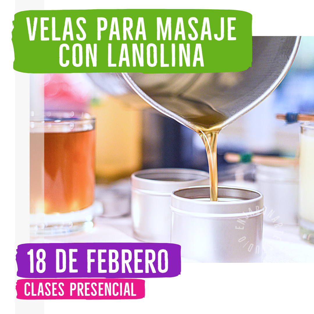 Clase PRESENCIAL - Vela para Masaje con Lanolina