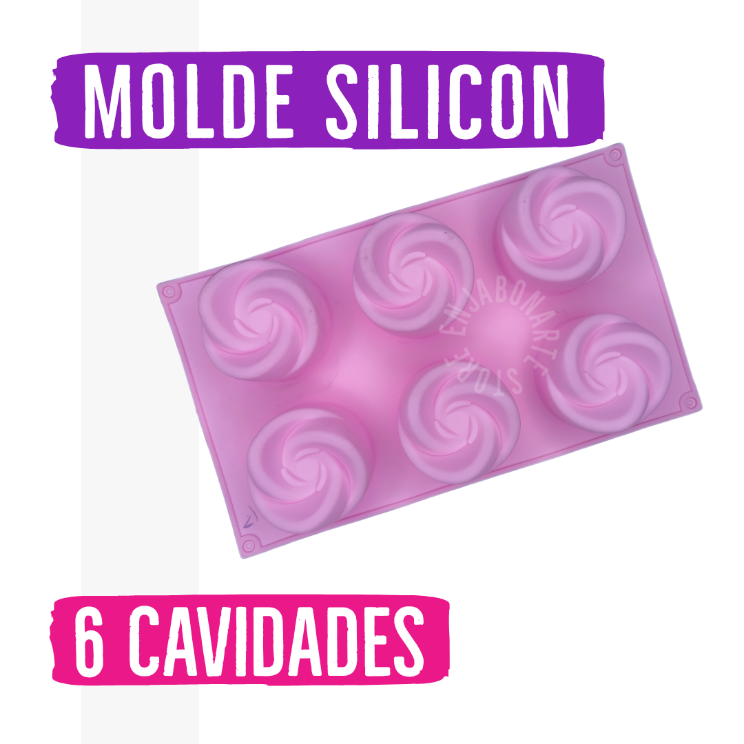 Molde Silicón - 6 Cavidades de 125gr