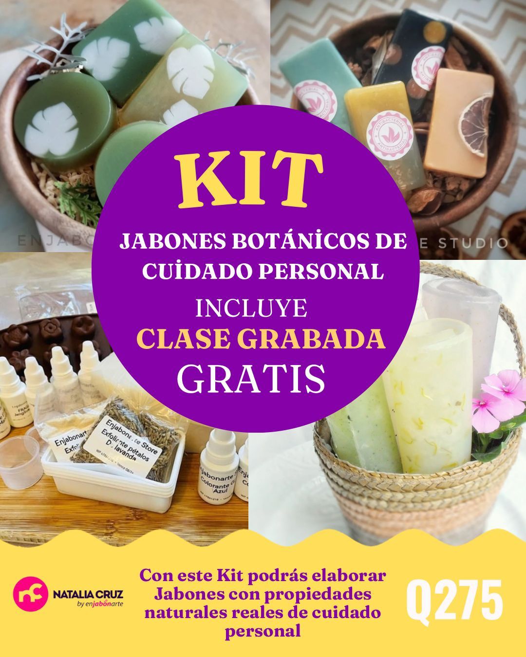 Kit - Jabones Botánicos (incluye clase Grabada)