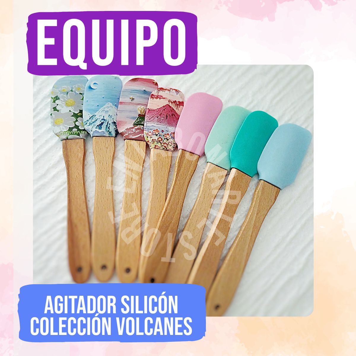 Agitador Silicón - Colección VOLCANES