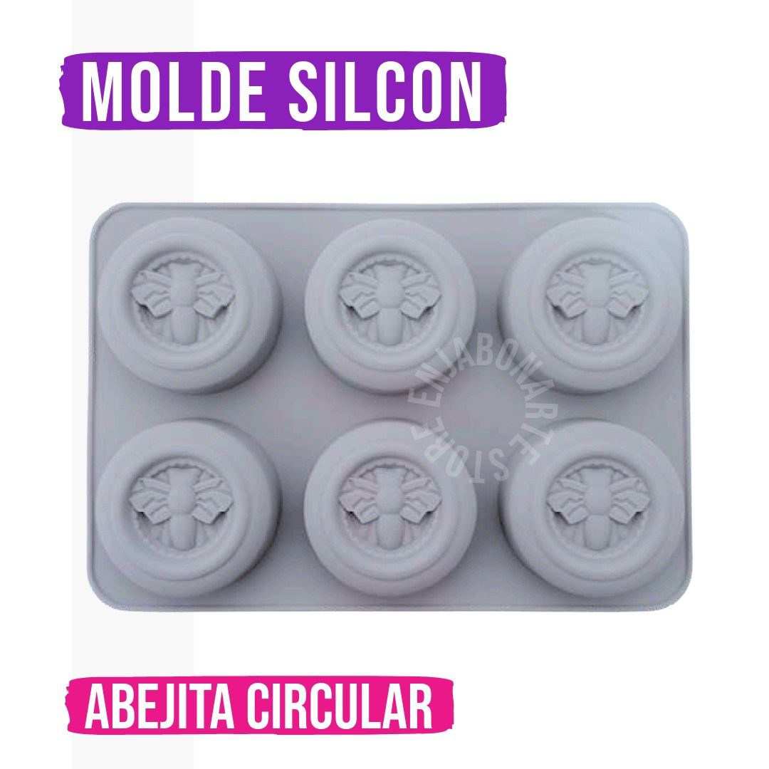 Molde Silicón - Abejita 6 Cavidades 