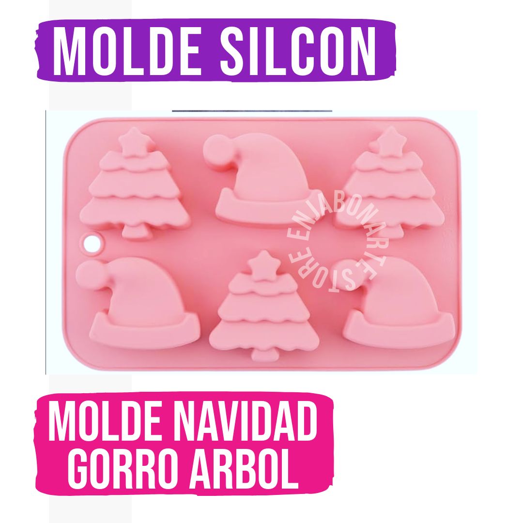Molde Silicón NAVIDAD - 6 Cavidades de 125gr