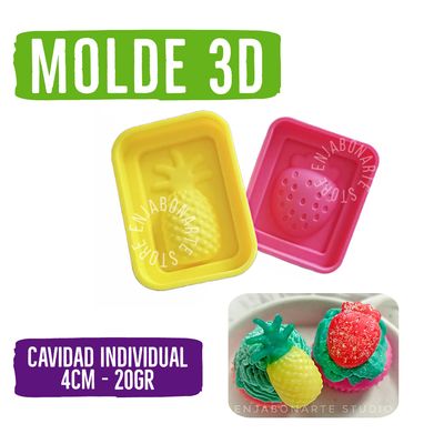 Molde Silicón 3D  - Fruta