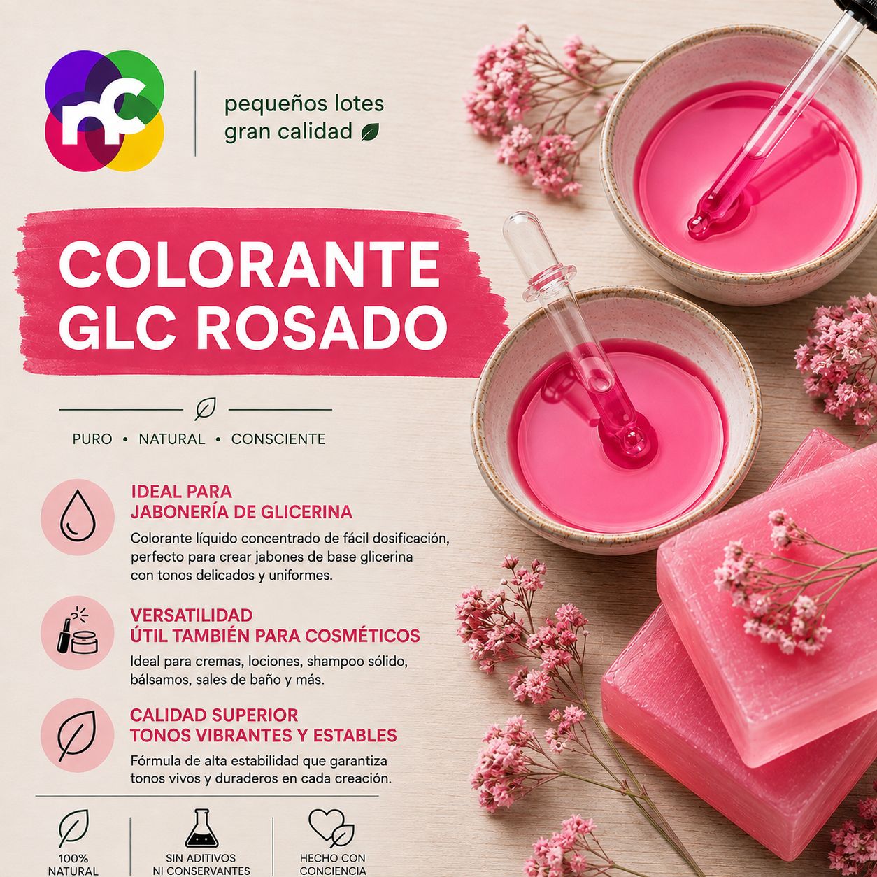 Colorante GLC ROSADO