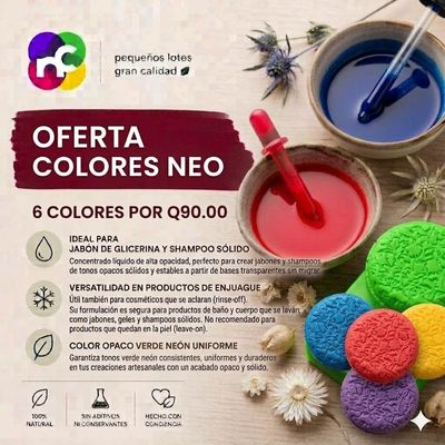 ¡Oferta! PACK Colorantes NEO 15ml - 6 unidades