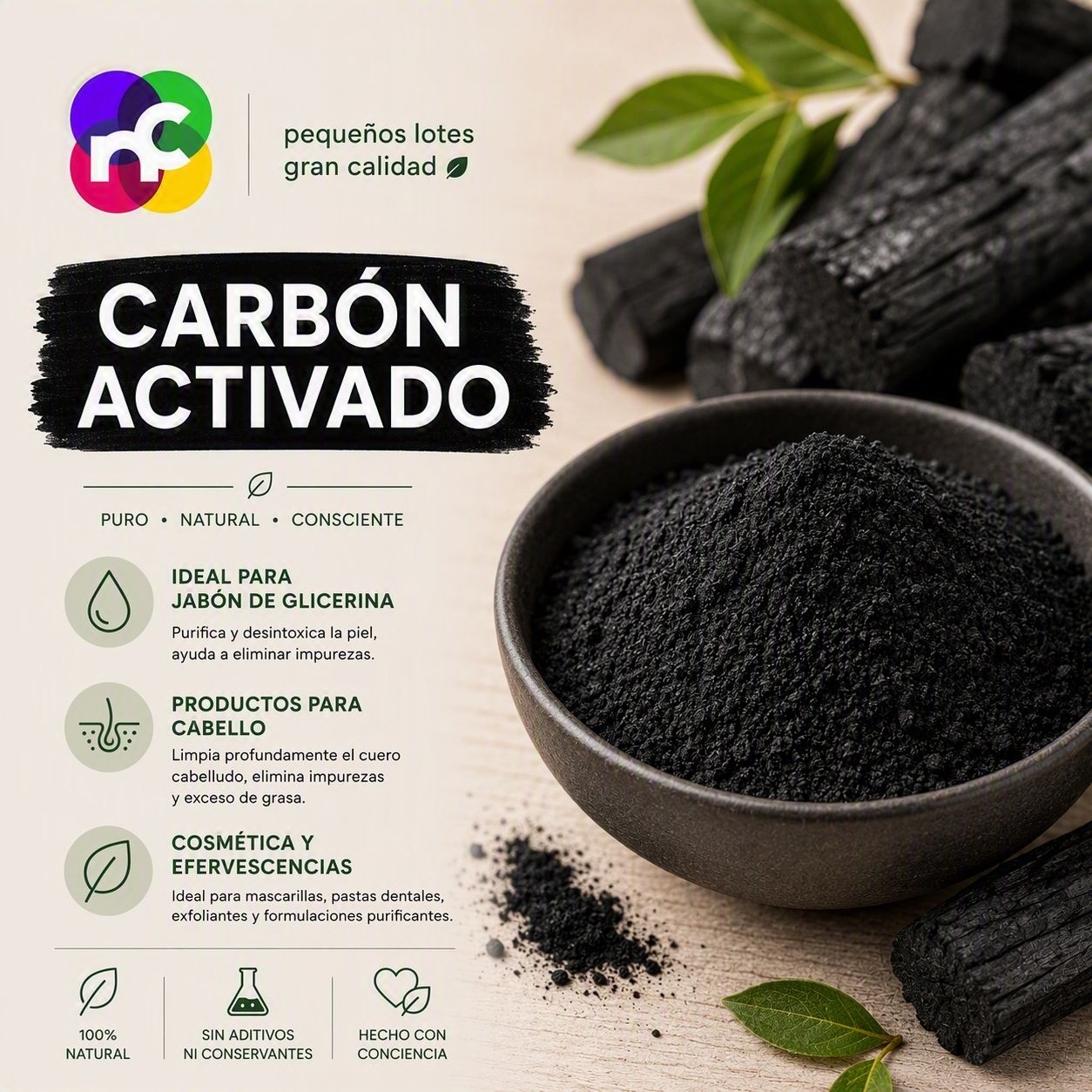 Carbón Activado - 15gr