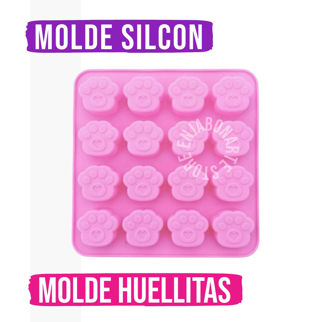 Molde Silicón - Huellitas Mini