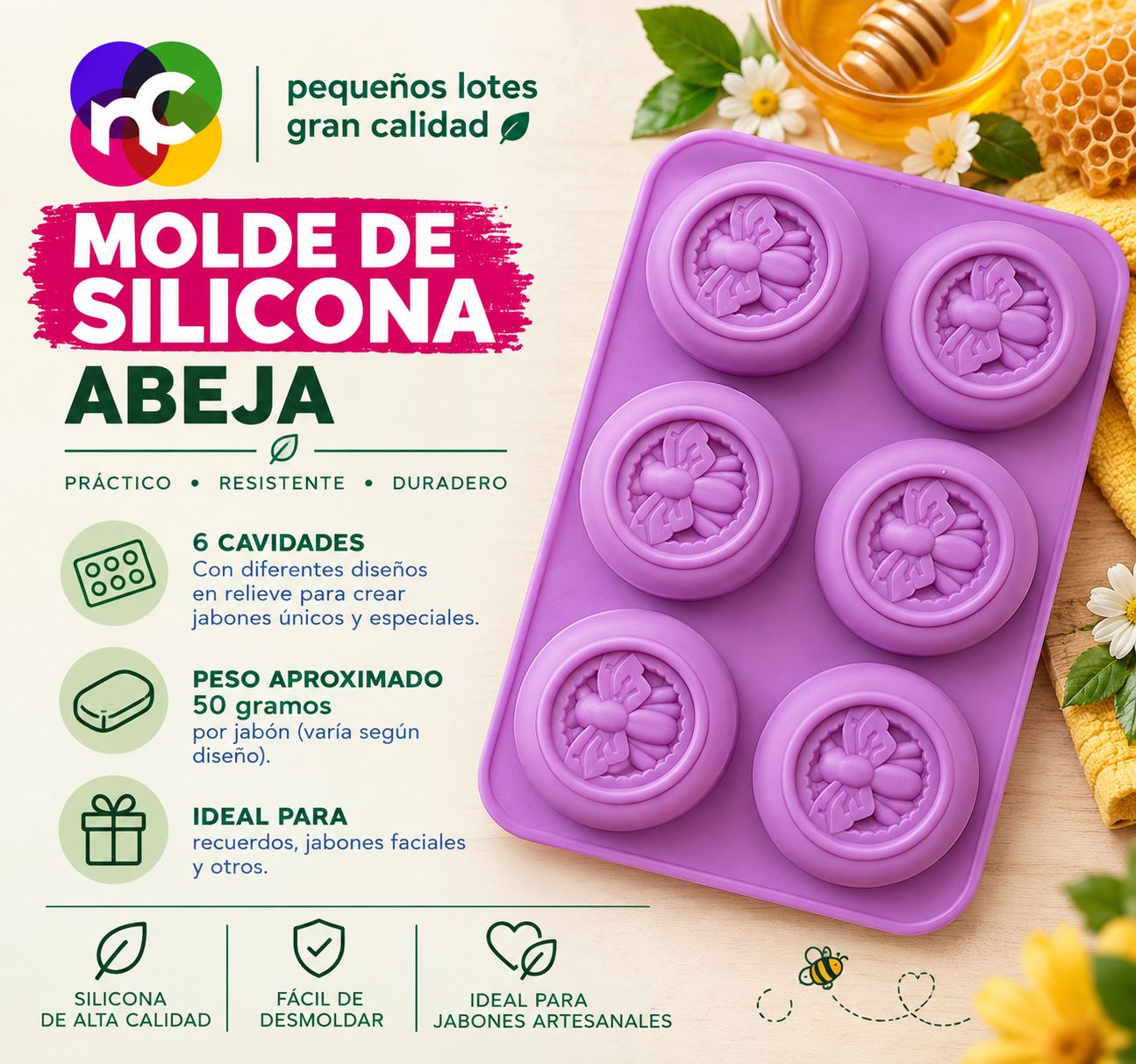 Molde Silicón - Abeja