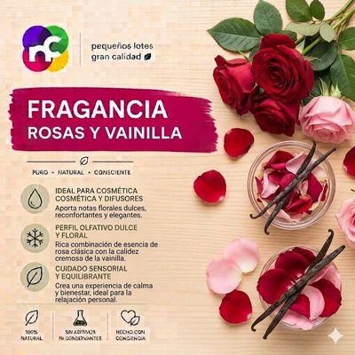 Fragancia Rosas y Vainilla - 15g