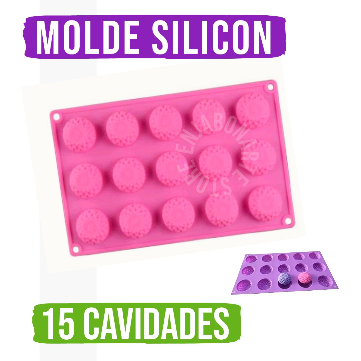 Molde Silicón - Gardenias MINI