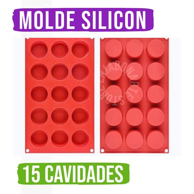 Molde Silicón - Circular 15 aprox 35g