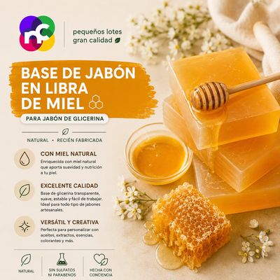 LIBRA de Base de Jabon de Glicerina MIEL