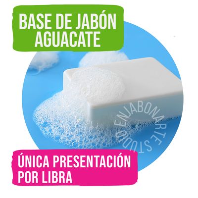 OFERTA:: TRES LIBRA de Base de Jabon de Glicerina AGUACATE