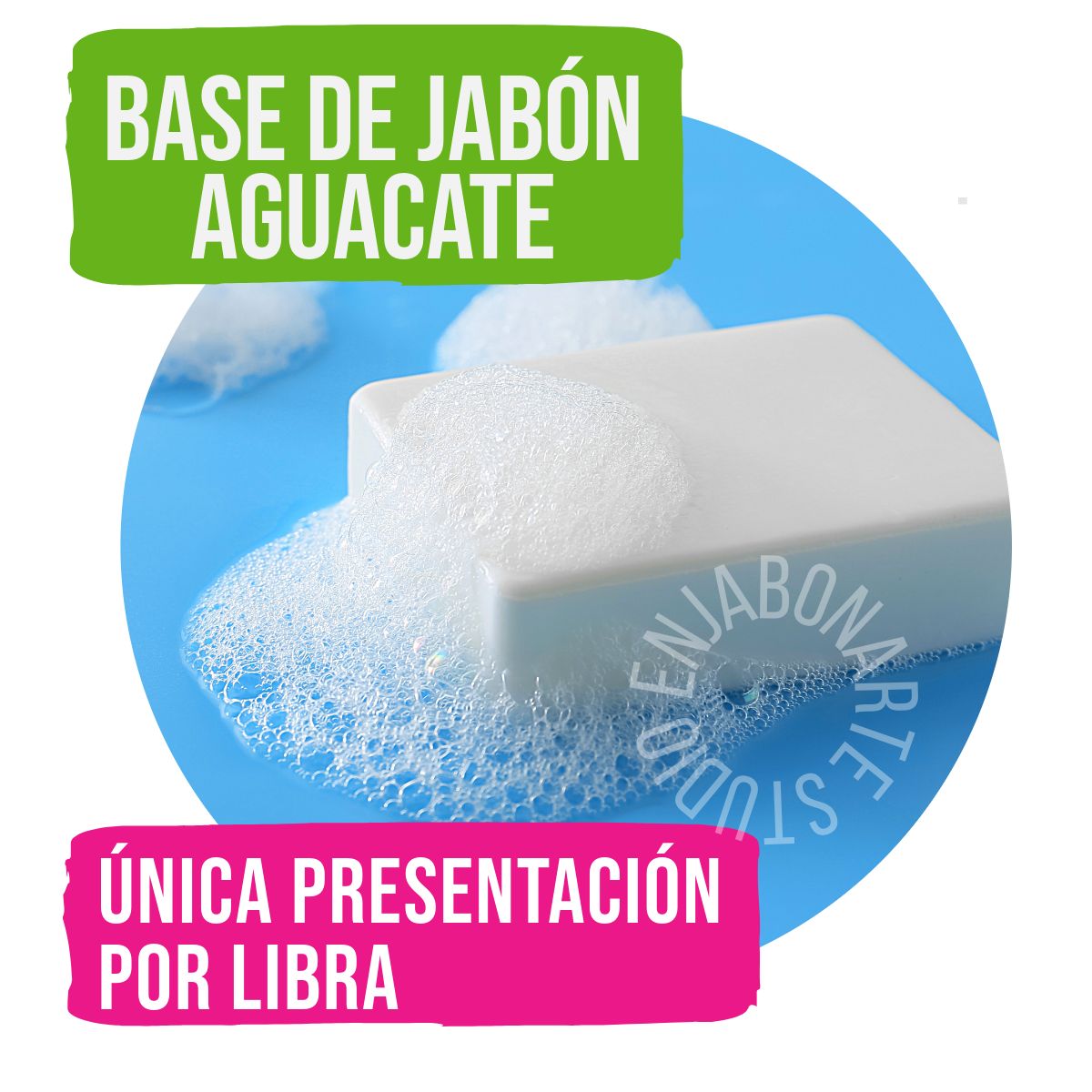 OFERTA:: TRES LIBRA de Base de Jabon de Glicerina AGUACATE