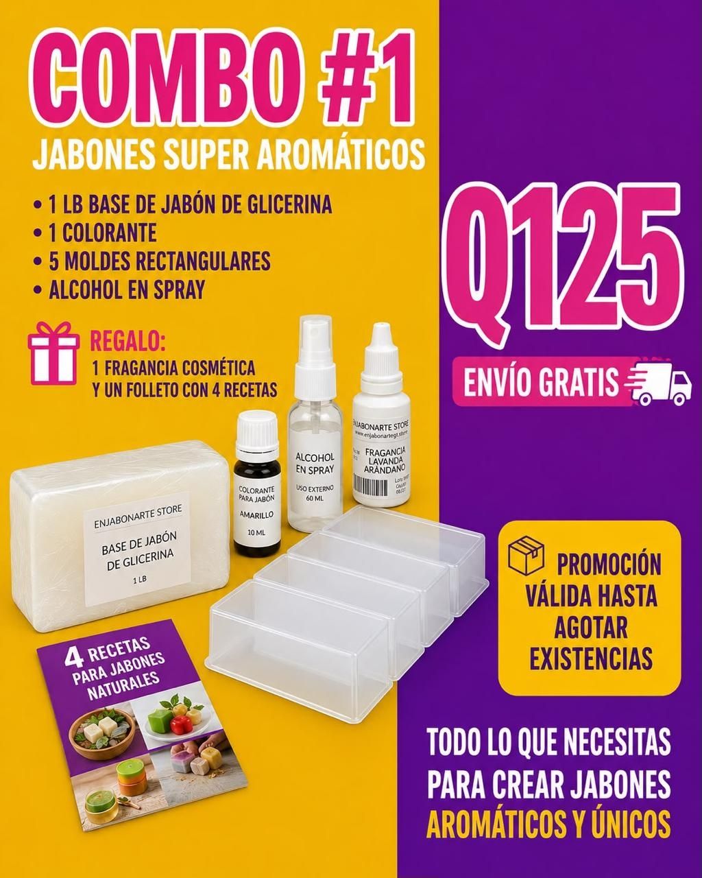 OFERTA - Combo #1 Jabones Aromáticos 