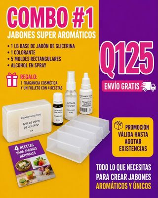 OFERTA - Combo #1 Jabones Aromáticos 