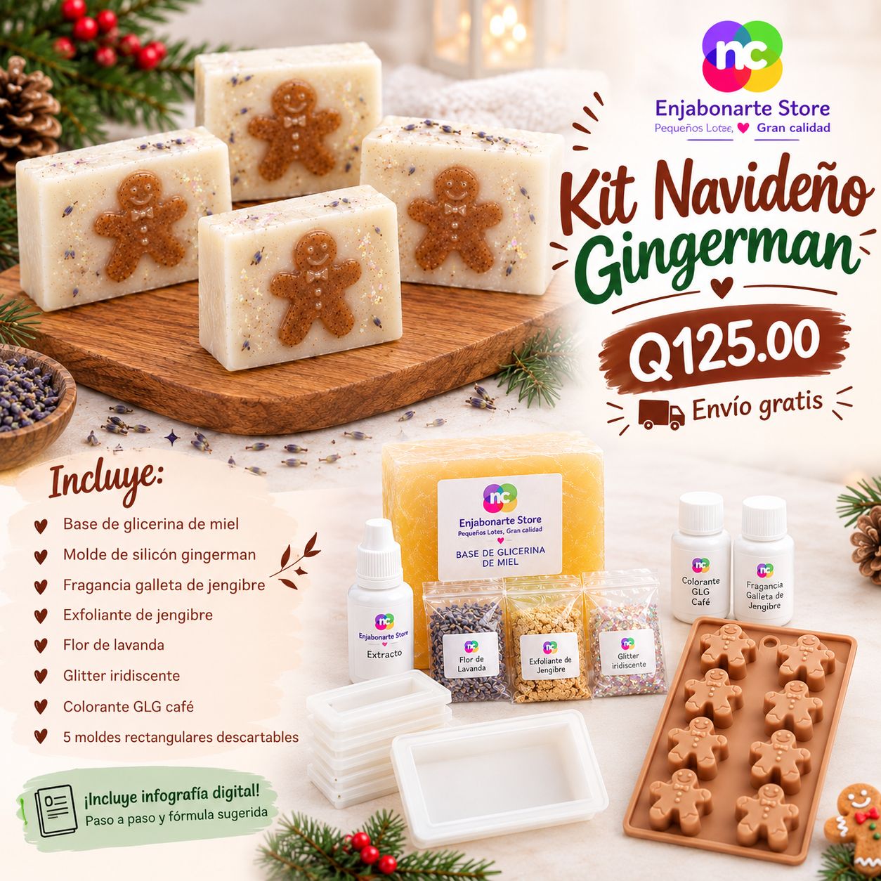 KIT NAVIDEÑO - Jabones Miel Jengibre