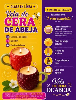 Clase Velas - CERA DE ABEJA