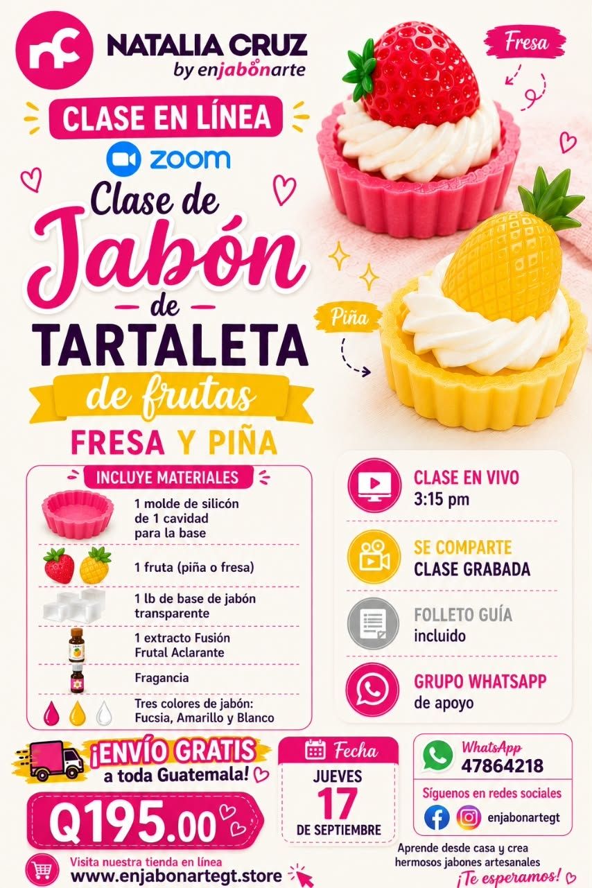 Clase Jabón Tartaleta - Jabón de Glicerina 