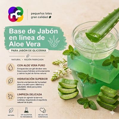 LIBRA de Base de Jabon de Glicerina ALOE VERA 
