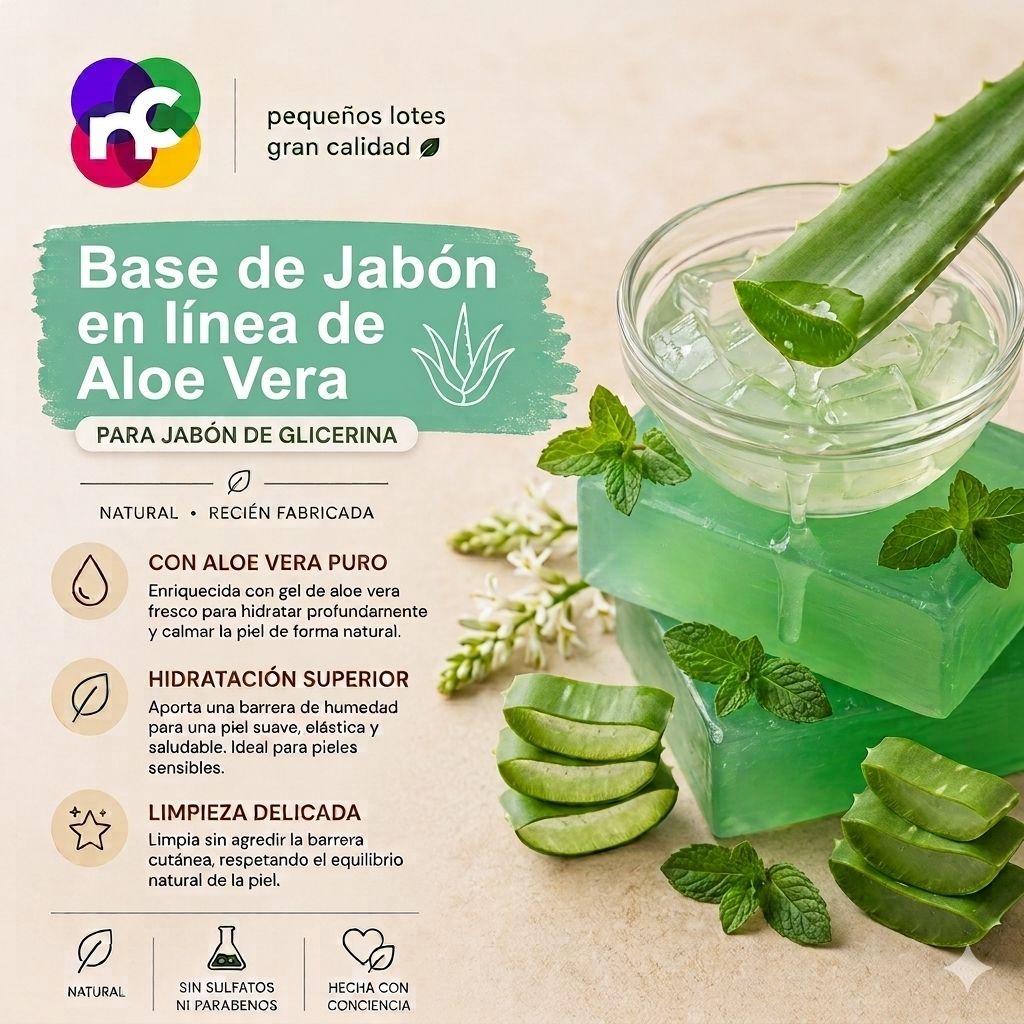 LIBRA de Base de Jabon de Glicerina ALOE VERA 