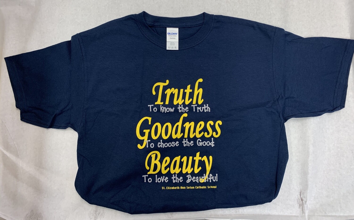 Truth, Goodness & Beauty T-shirt Navy
