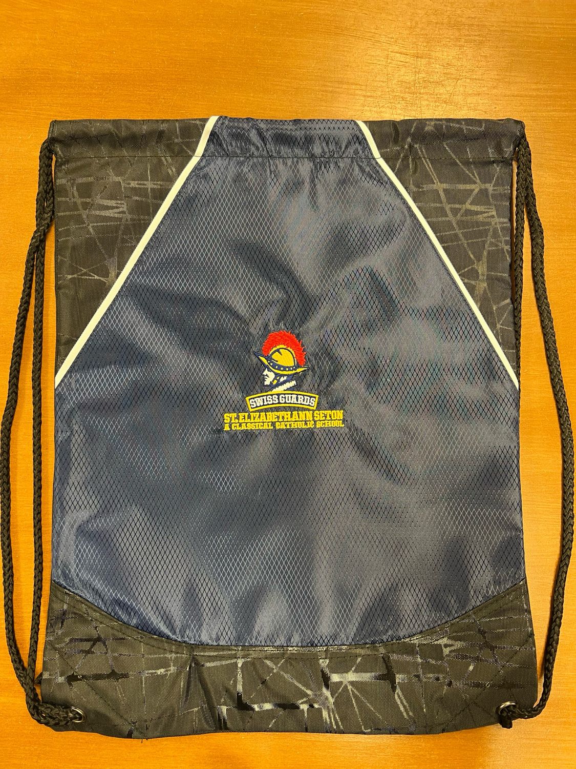 Navy Blue Swiss Guard String Back Pack