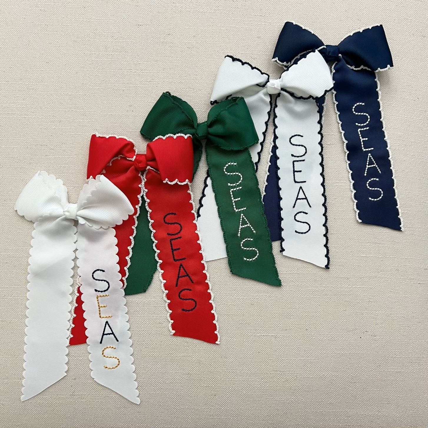 SEAS Moonstitch Ribbon Hair Bow