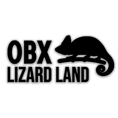 OBX Lizard Land Vinyl Sticker