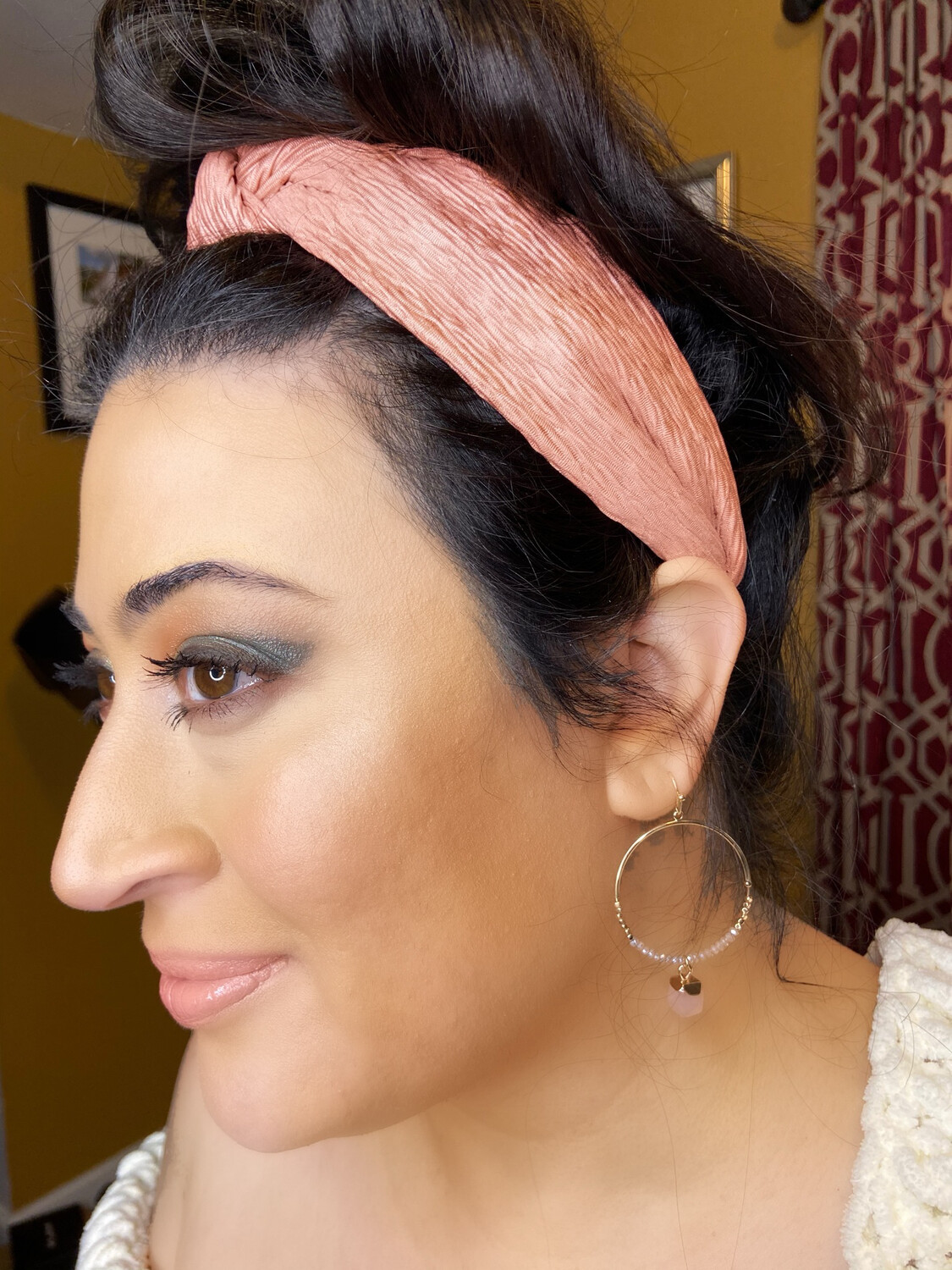 Gold Stone Earrings