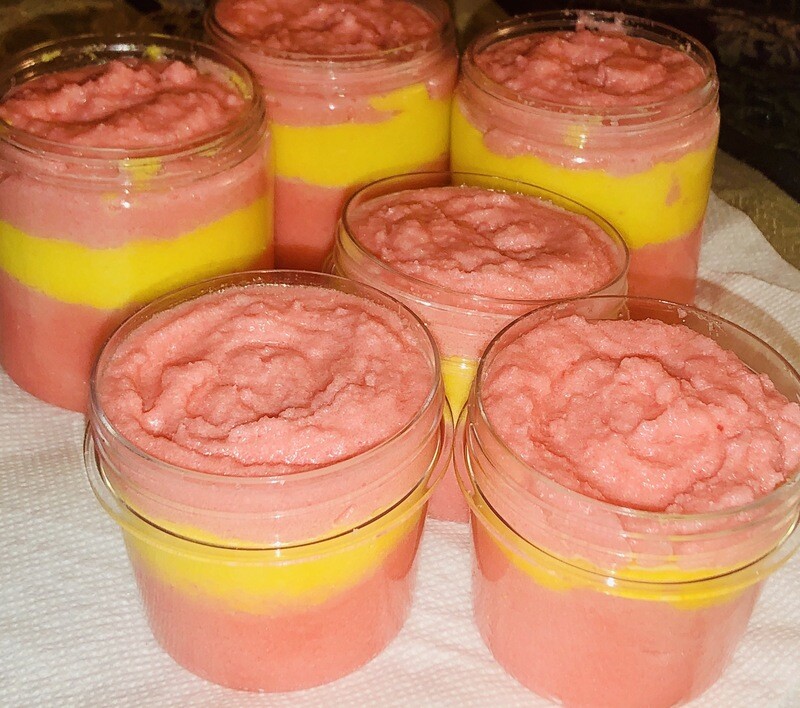 Strawberry Banana Whipped Body Butter/Strawberry Banana Foaming Whipped Body Scrub 4oz $9 8oz $15