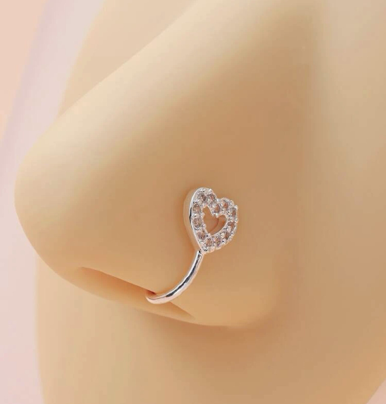 Nose Rings Cuff for Women and Men Faux Nose Rings Clip Non Piercing Fake Nose Rings