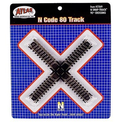 N Scale 90 Degree Crossing