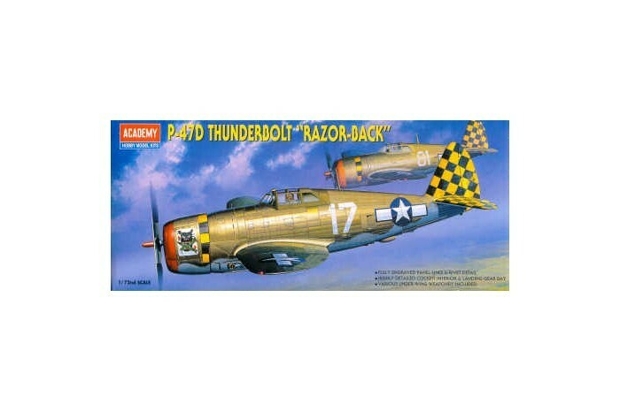 1:72 Scale P-47D Thunderbolt "Razor-Back" #2175