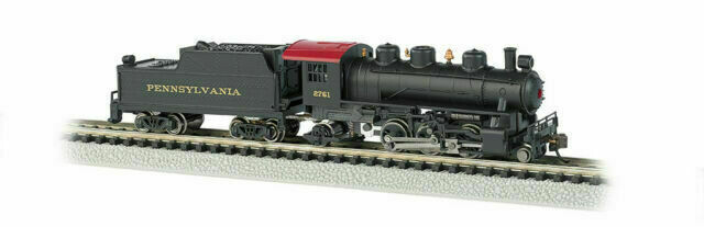 Bachmann &#39;N&#39; Steam 2-6-2 Prairie + Tender PRR# 2671