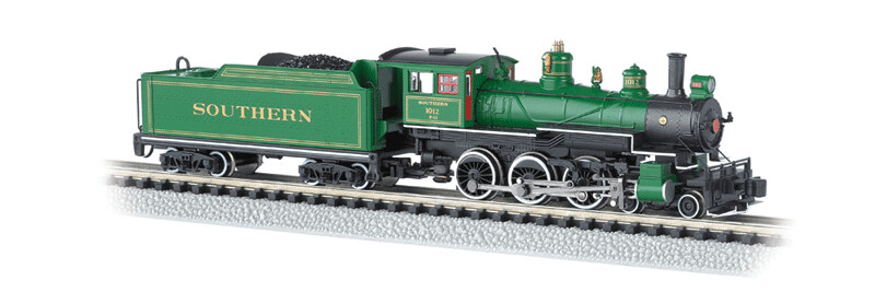 Bachmann N Scale Steam Baldwin 4-6-0, DCC on Board - Southern Green