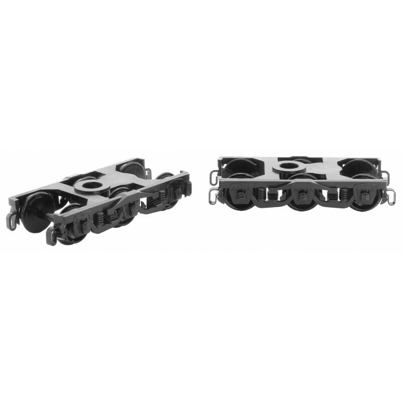 &#39;N&#39; PS  6 Wheel Trucks w/o coupler  36&quot; wheels 1 pr