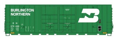 N Scale 50&#39; Gunderson Double Door Box Car - BN #376411