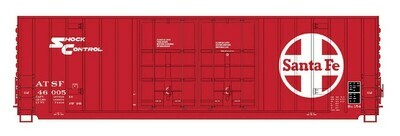 N Scale Gunderson 50&#39; Double Door Boxcar - ATSF #46018