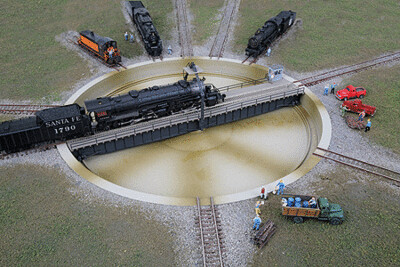 N Scale 130&#39; Turntable Motorized w/ DCC